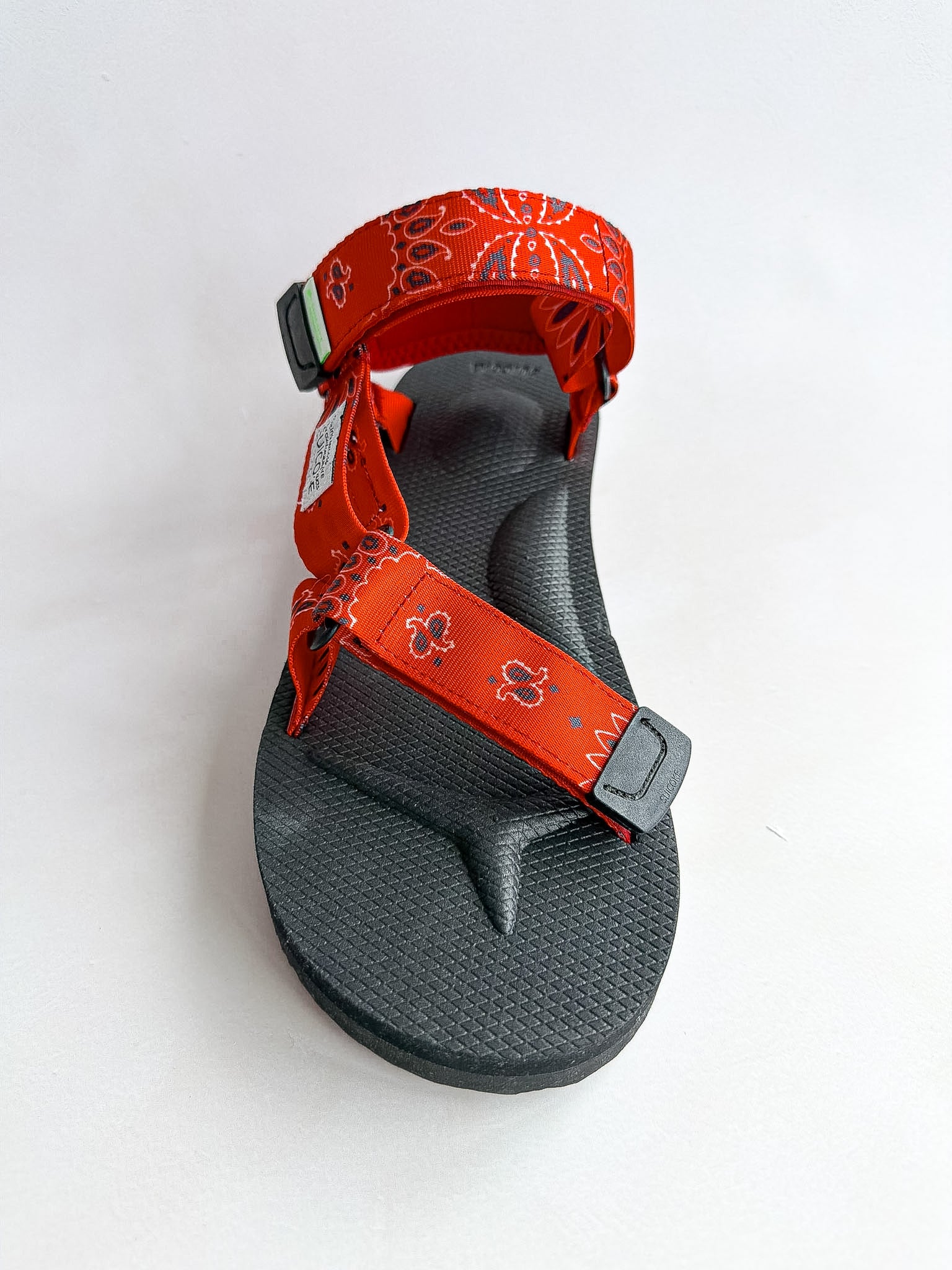 Suicoke Red Black Paisley Sandals NO BOX