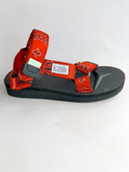 Suicoke Red Black Paisley Sandals NO BOX