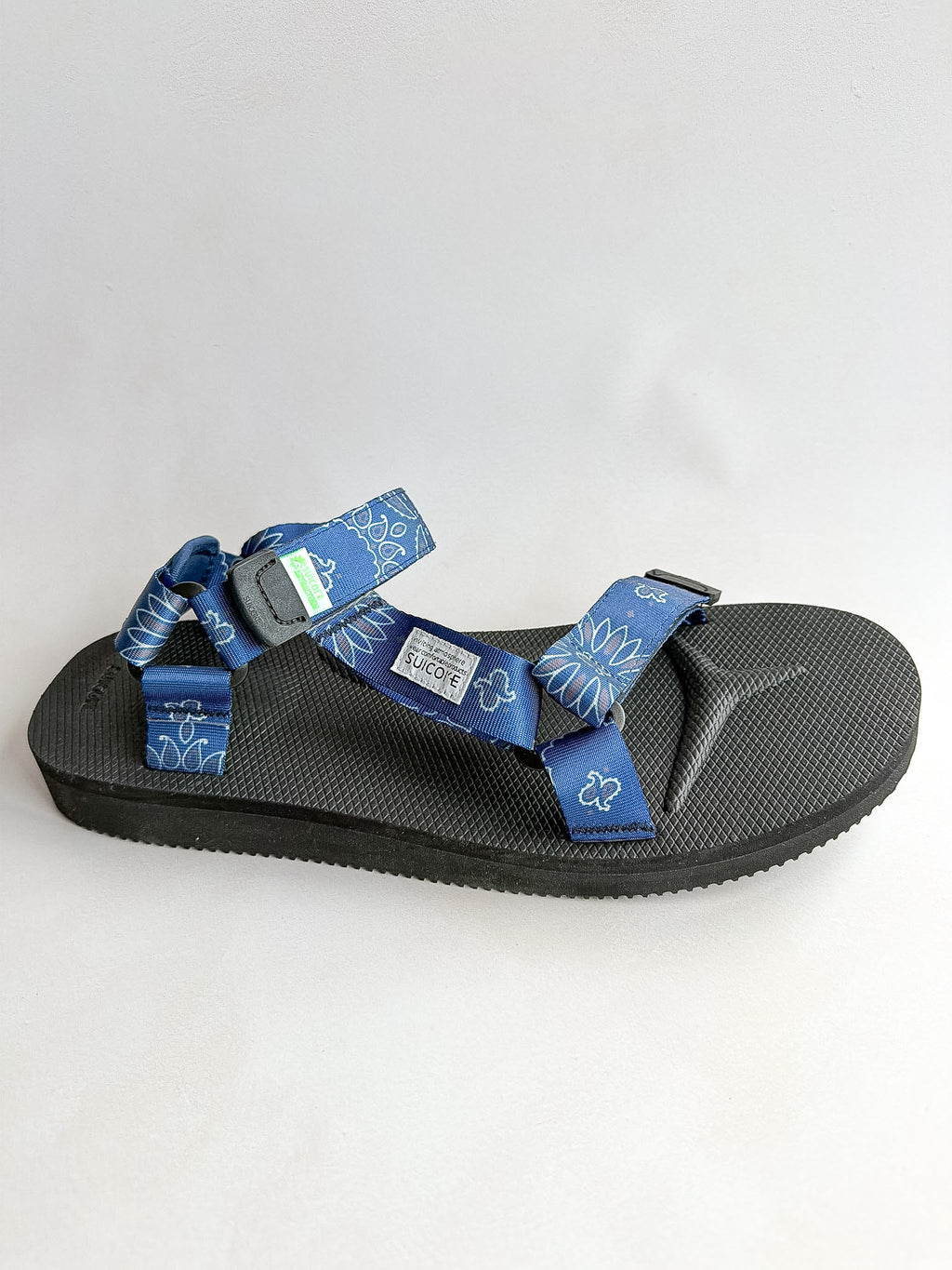 Suicoke Blue Black Paisley Sandals NO BOX