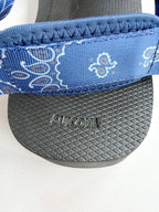 Suicoke Blue Black Paisley Sandals NO BOX