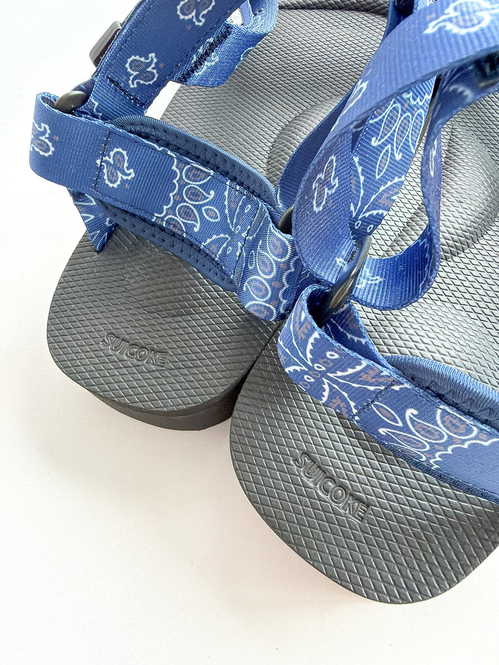 Suicoke Blue Black Paisley Sandals NO BOX