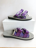 Suicoke Moto Cab Purple Paisley Sandals Sliders