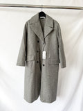 Barena Grey Double Breasted Gazabin Granelo Coat