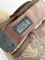 Suicoke Zavo Cab Brown Paisley Slip On Strap Mule Sandals