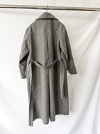 Barena Grey Double Breasted Gazabin Granelo Coat