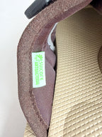 Suicoke Zavo Cab Brown Paisley Slip On Strap Mule Sandals