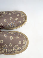 Suicoke Zavo Cab Brown Paisley Slip On Strap Mule Sandals