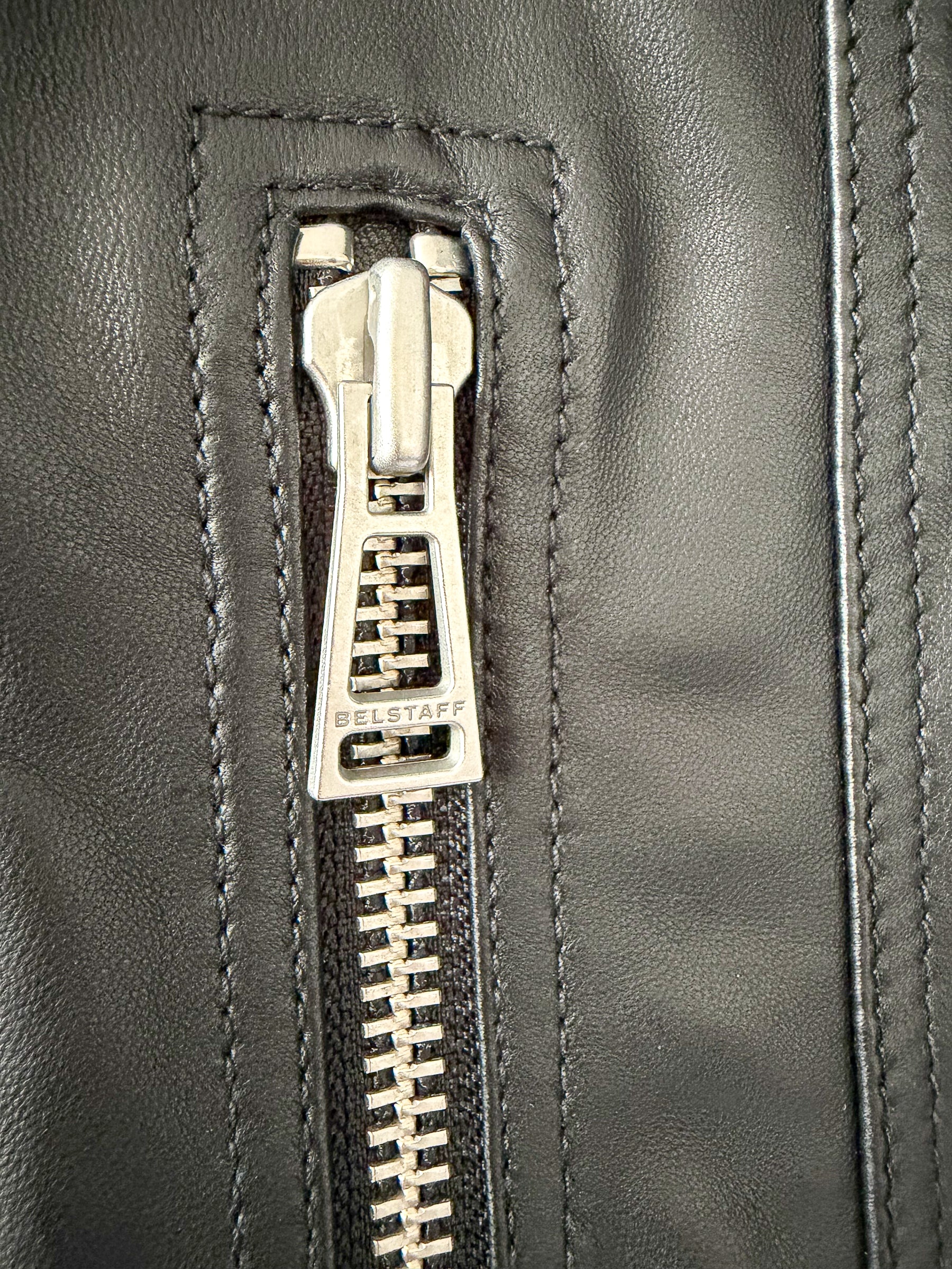 Belstaff Black Leather Marianne Biker Jacket