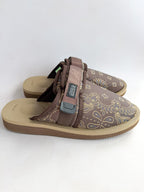 Suicoke Zavo Cab Brown Paisley Slip On Strap Mule Sandals