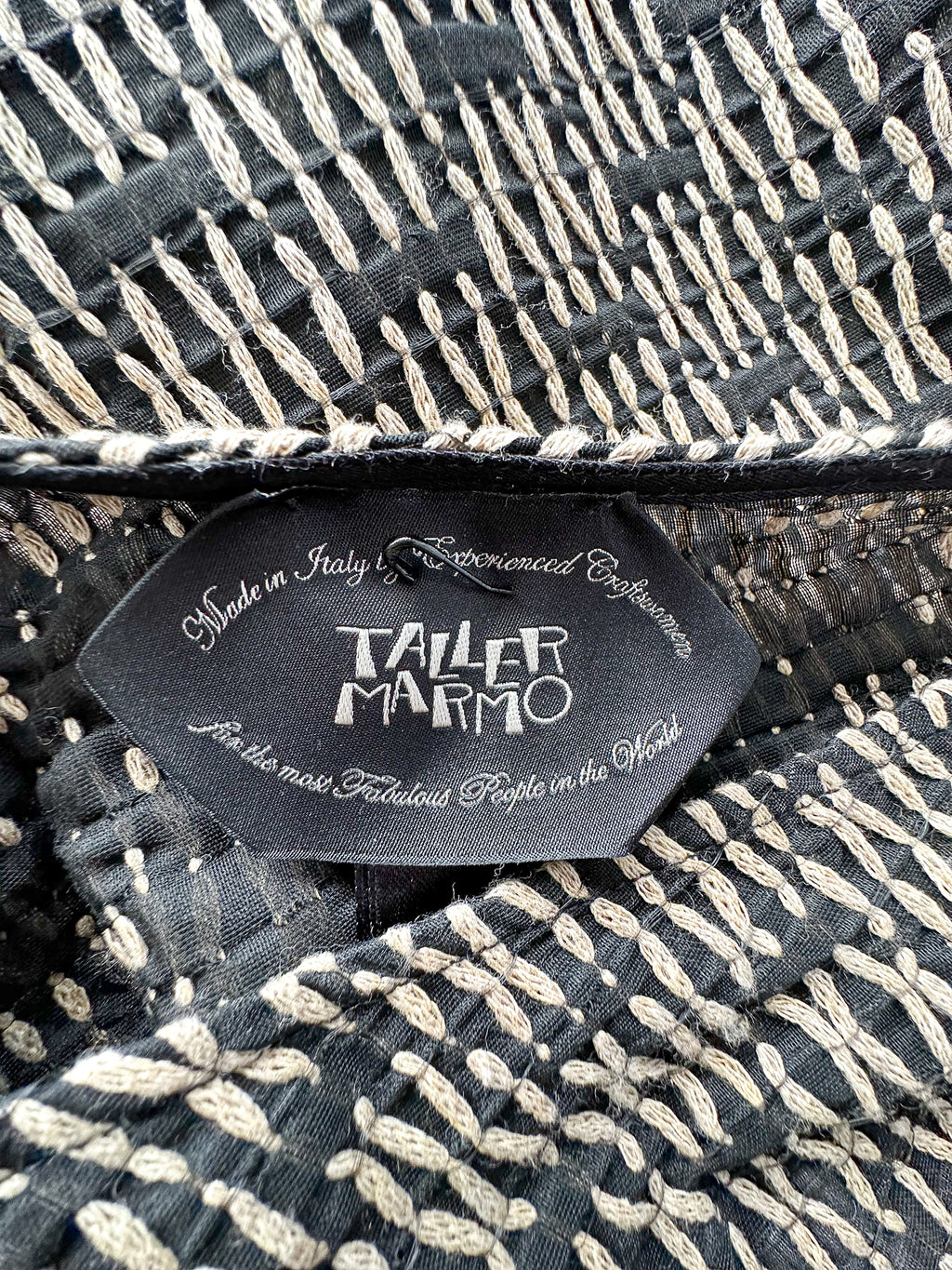 Taller Marmo Uruguay Embroidered One Shoulder Neck Wrap Maxi Dress