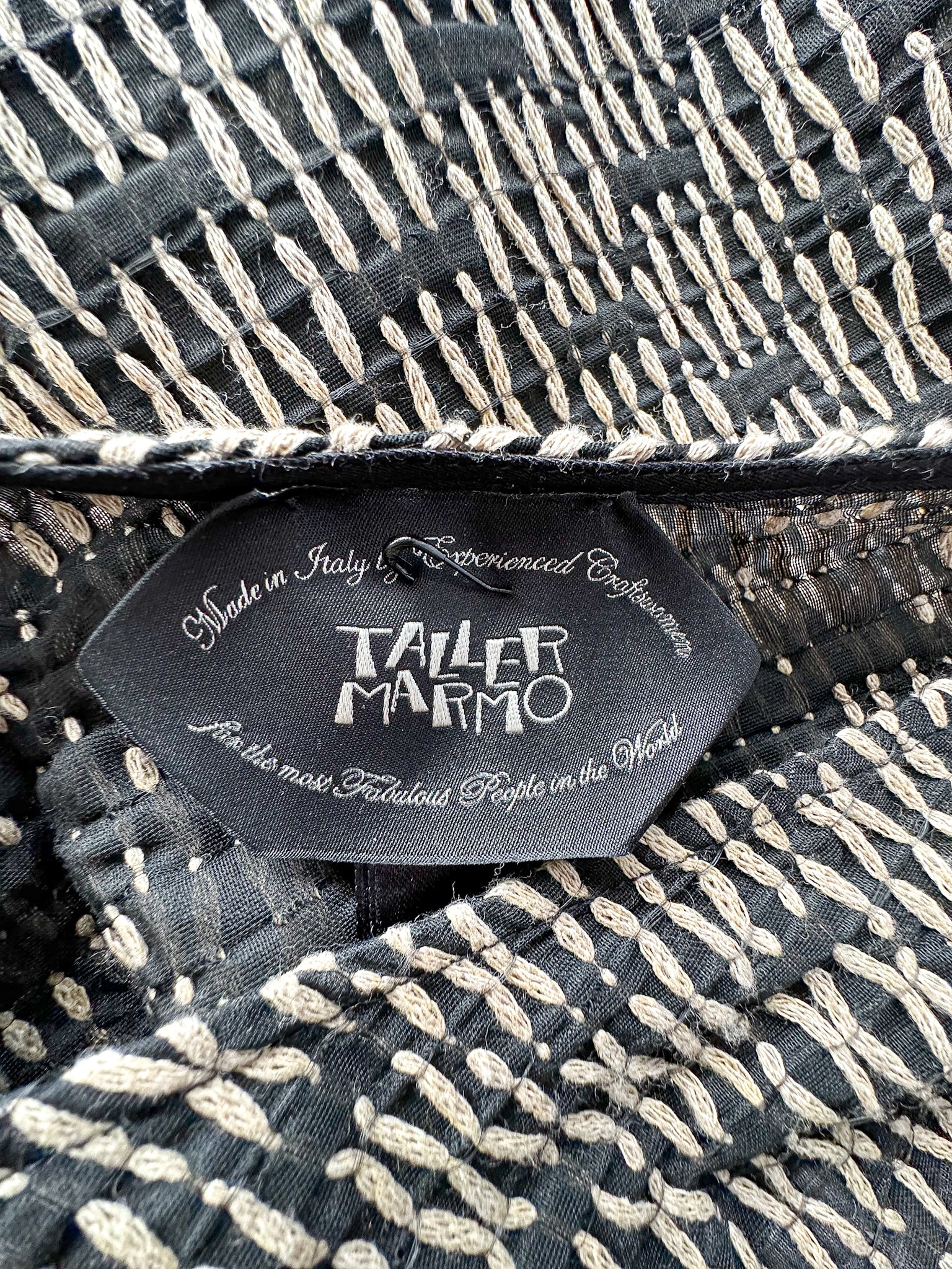 Taller Marmo Uruguay Embroidered One Shoulder Neck Wrap Maxi Dress