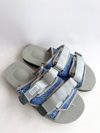 Suicoke Moto Cab Blue Paisley Sandals Sliders