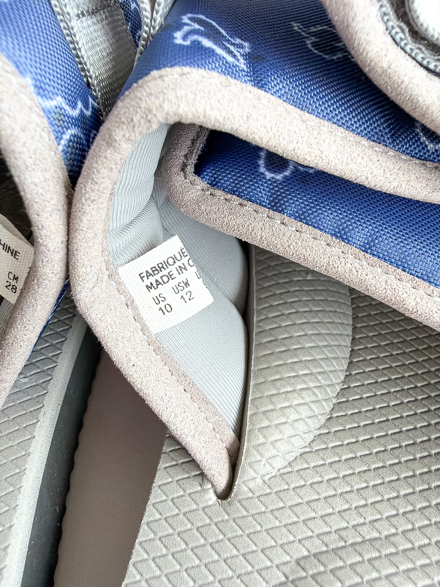 Suicoke Moto Cab Blue Paisley Sandals Sliders