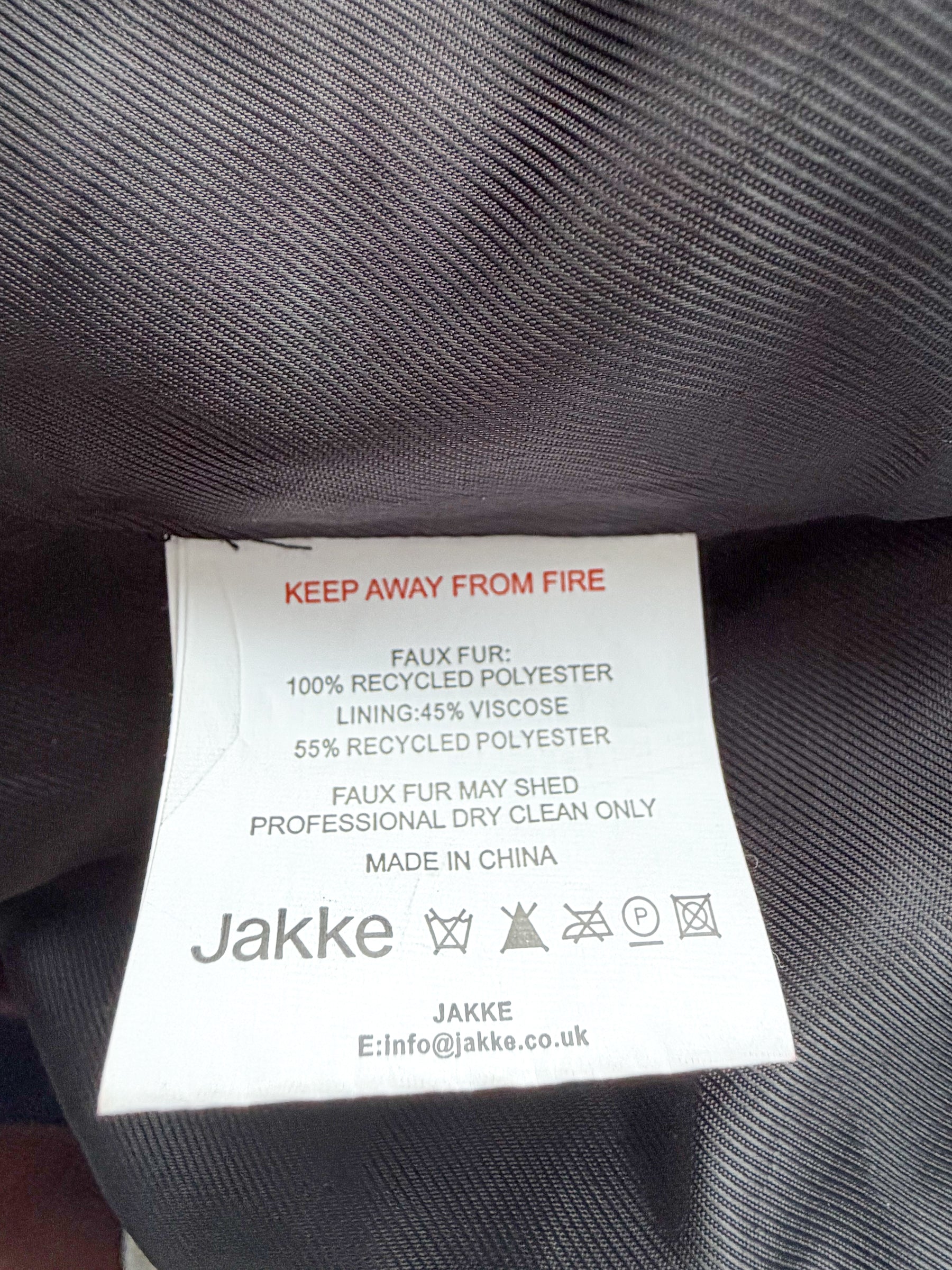 Jakke Katie Faux-Fur Colourblock Midi Coat