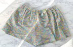 M Missoni Purple Yellow Turquoise Striped Metallic Shorts