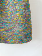 M Missoni Purple Yellow Turquoise Striped Metallic Shorts