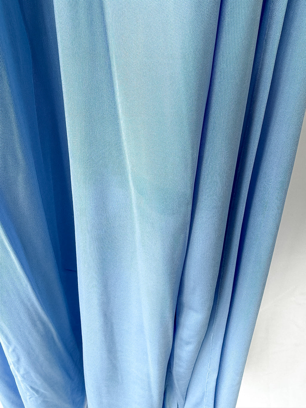 Bottega Veneta Light Blue Ring-detail Jersey Maxi Dress