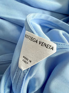 Bottega Veneta Light Blue Ring-detail Jersey Maxi Dress