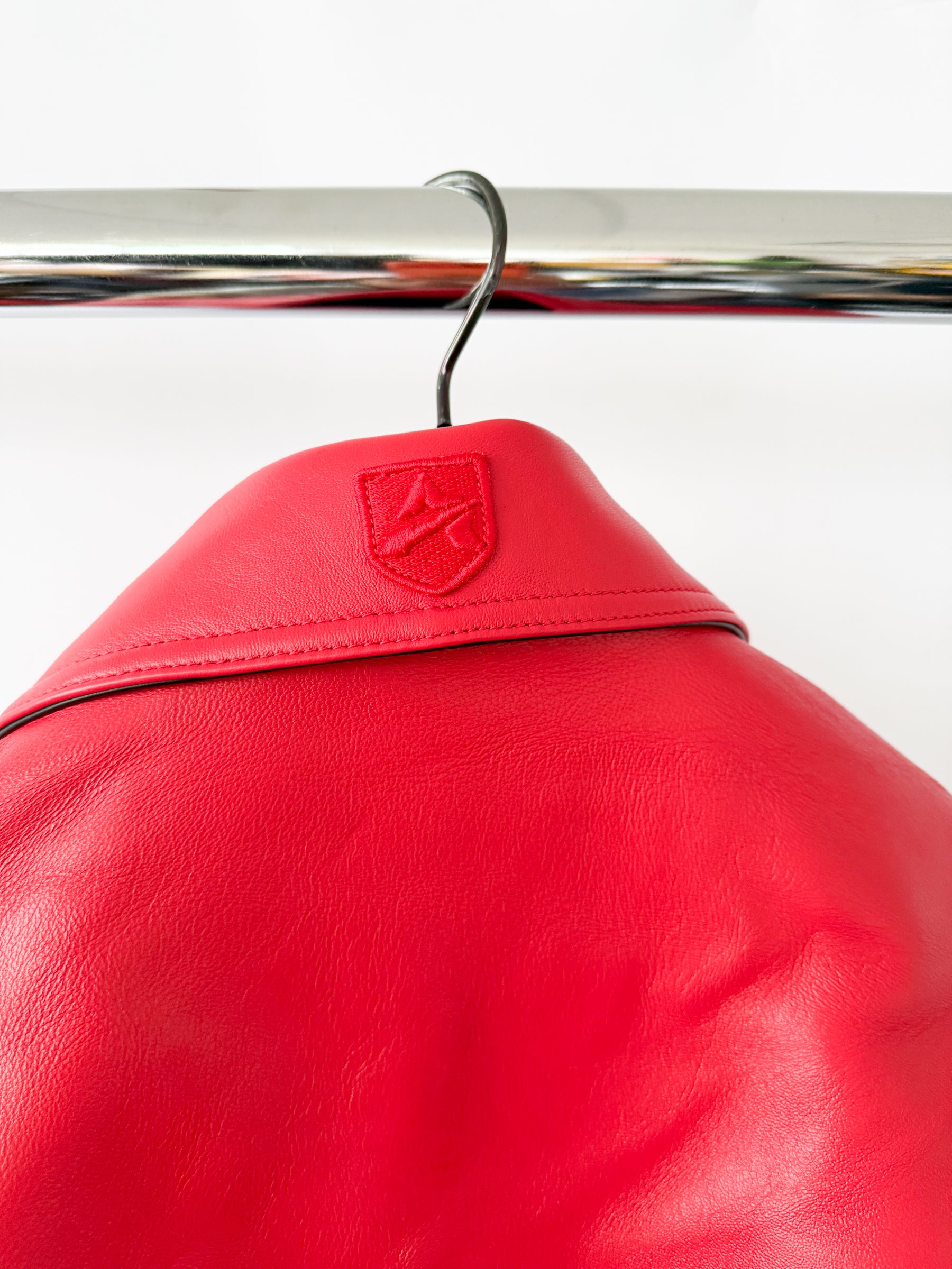 Avirex The Legend Red Leather Jacket