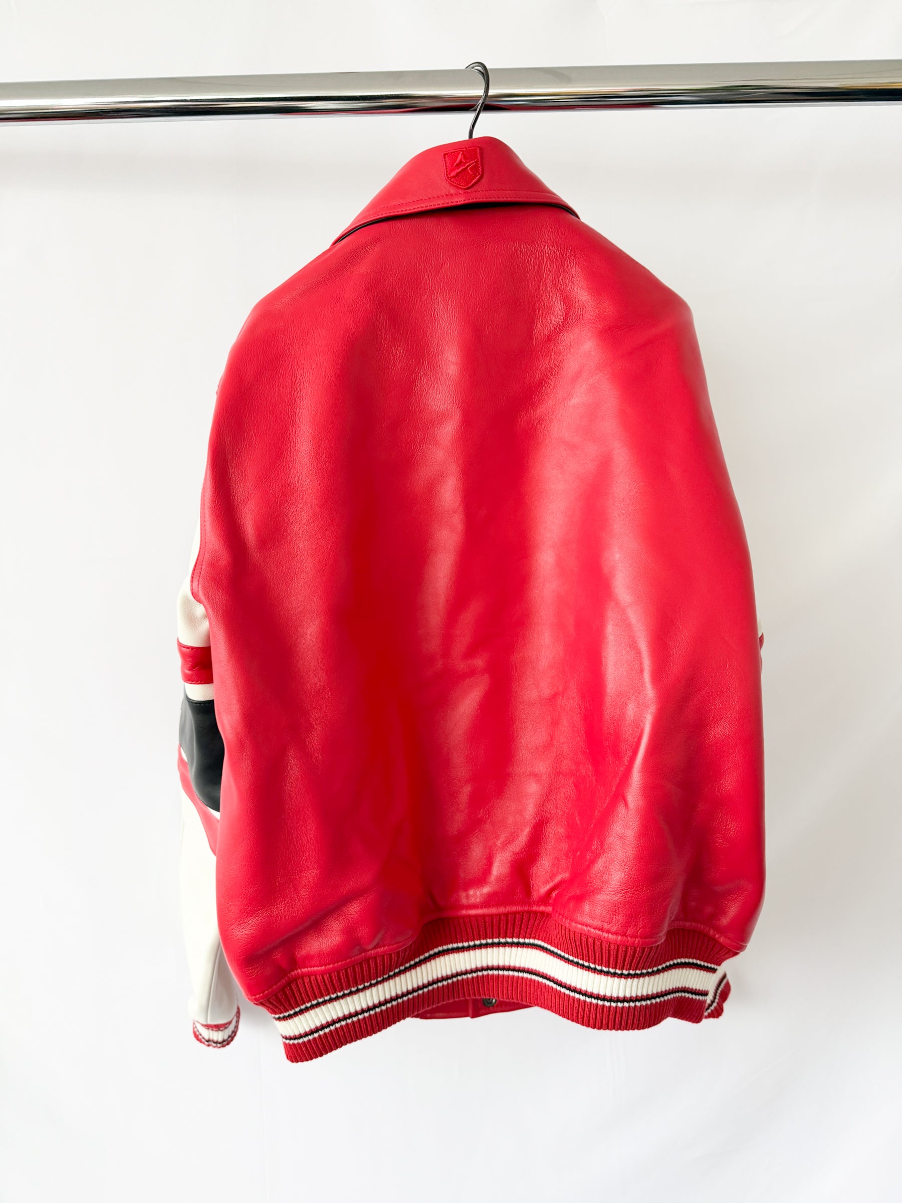 Avirex The Legend Red Leather Jacket