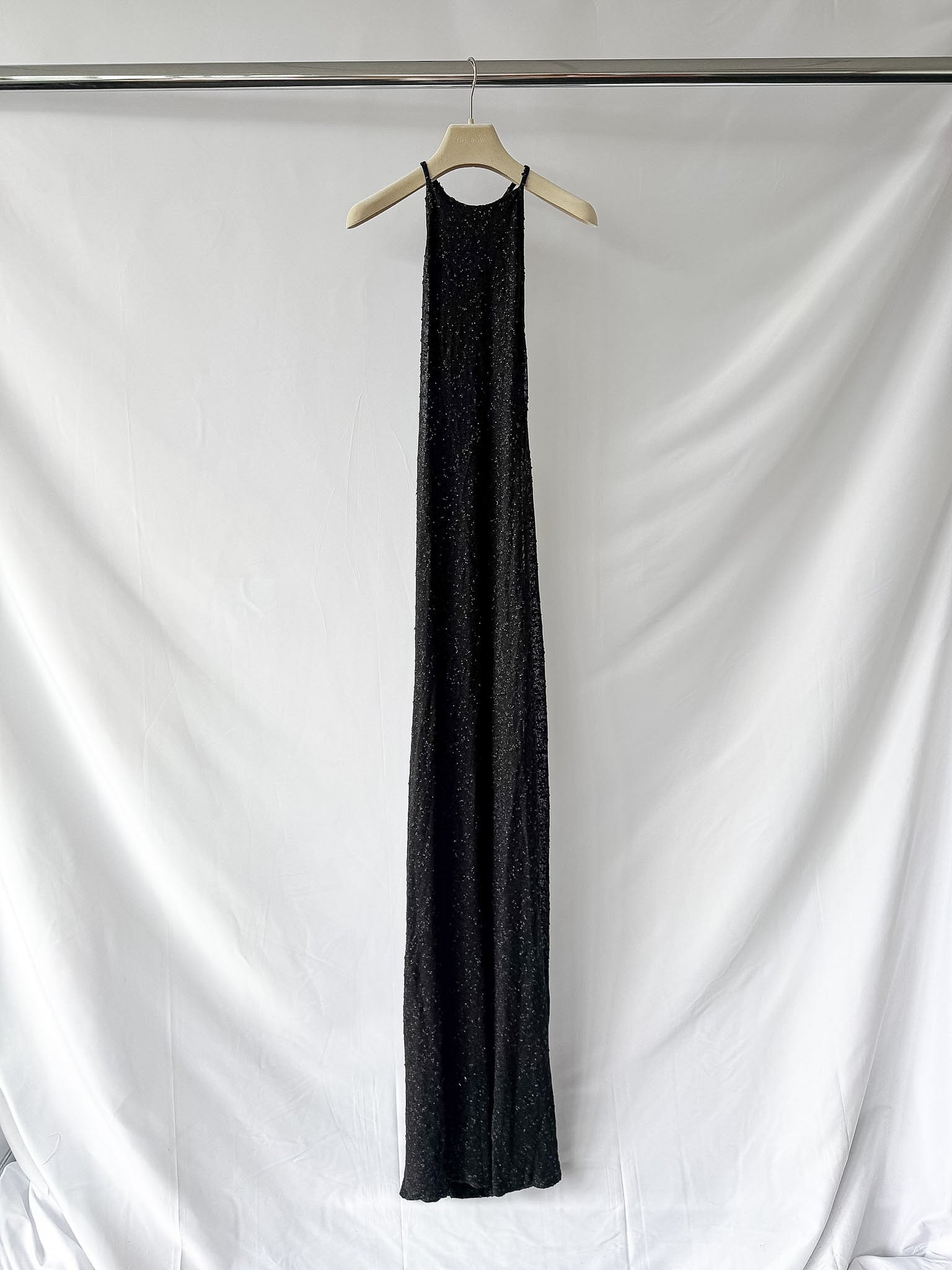 Christopher Esber Metallic Black Knitted Maxi Dress