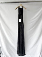 Christopher Esber Metallic Black Knitted Maxi Dress