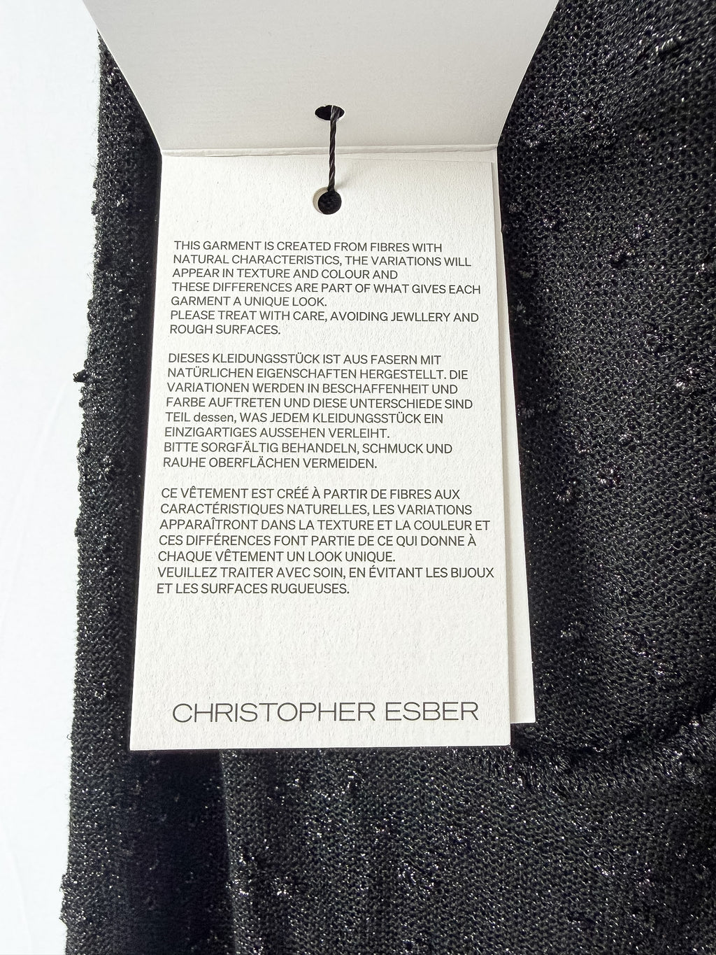 Christopher Esber Metallic Black Knitted Maxi Dress