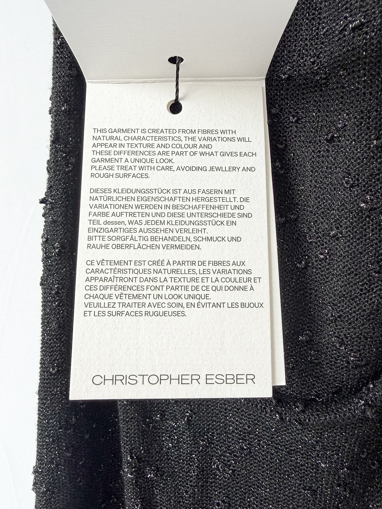 Christopher Esber Metallic Black Knitted Maxi Dress