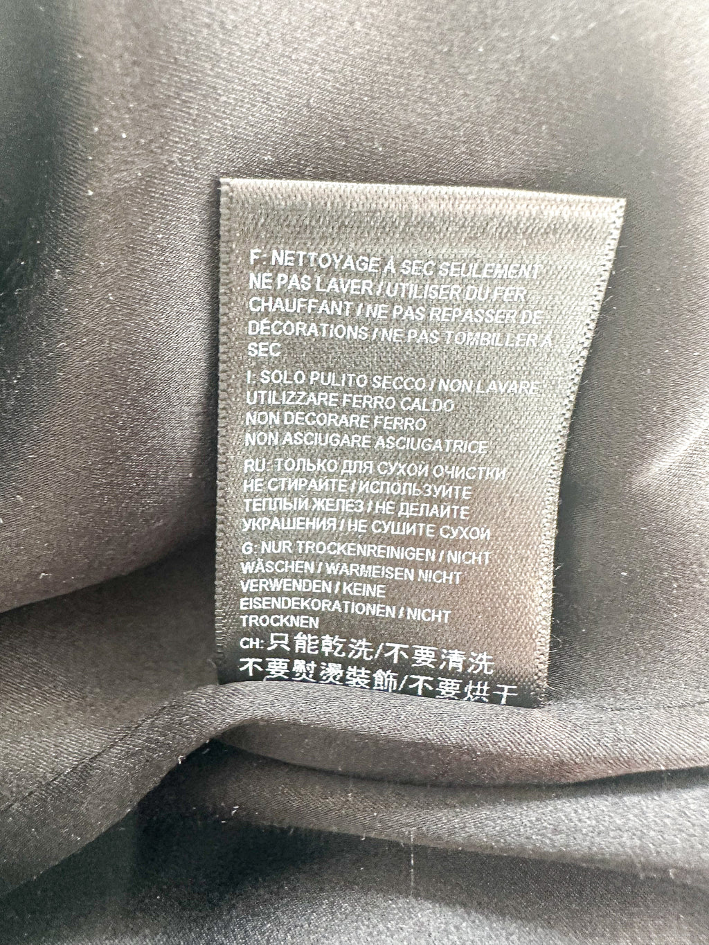 Richard Quinn Blue Floral Long Sleeve Silk Dress