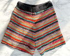 Alanui Take It Easy Multicolour Knit Shorts