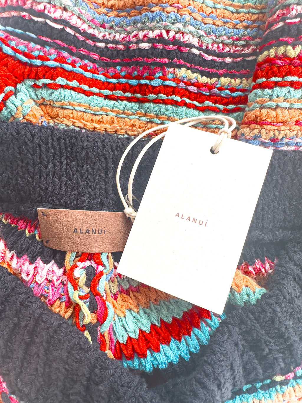 Alanui Take It Easy Multicolour Knit Shorts