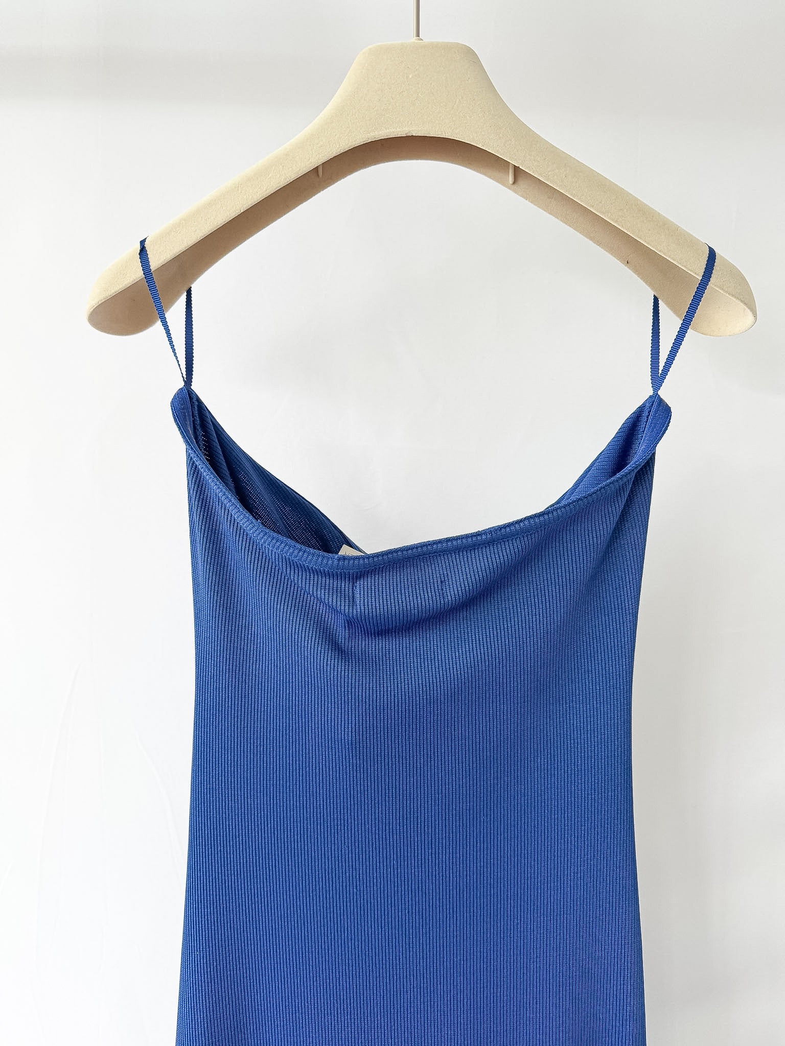 Christopher Esber Blue Paisley Metal Bar Ruched Disconnect Strapless Dress