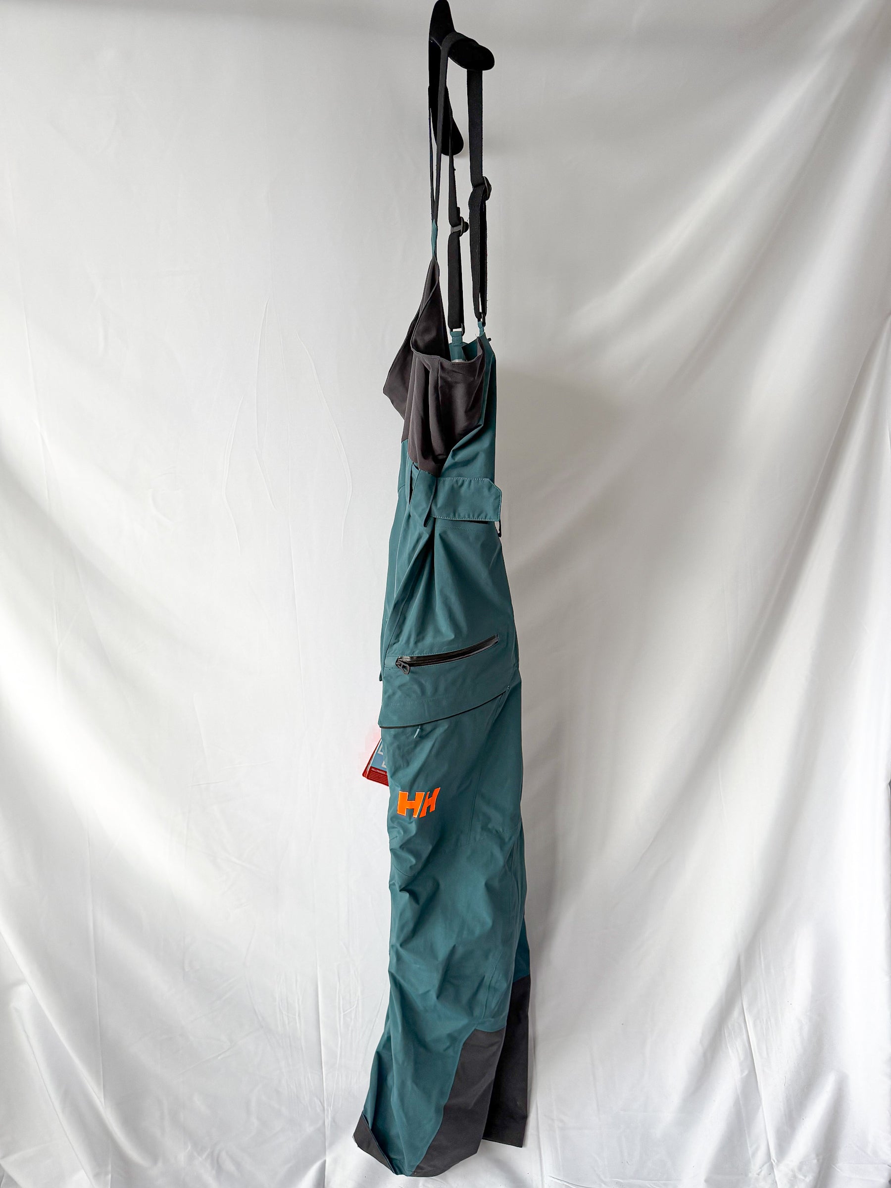 Helly Hansen Sogn Shell Salopette Bib Shell Pants In Teal Green