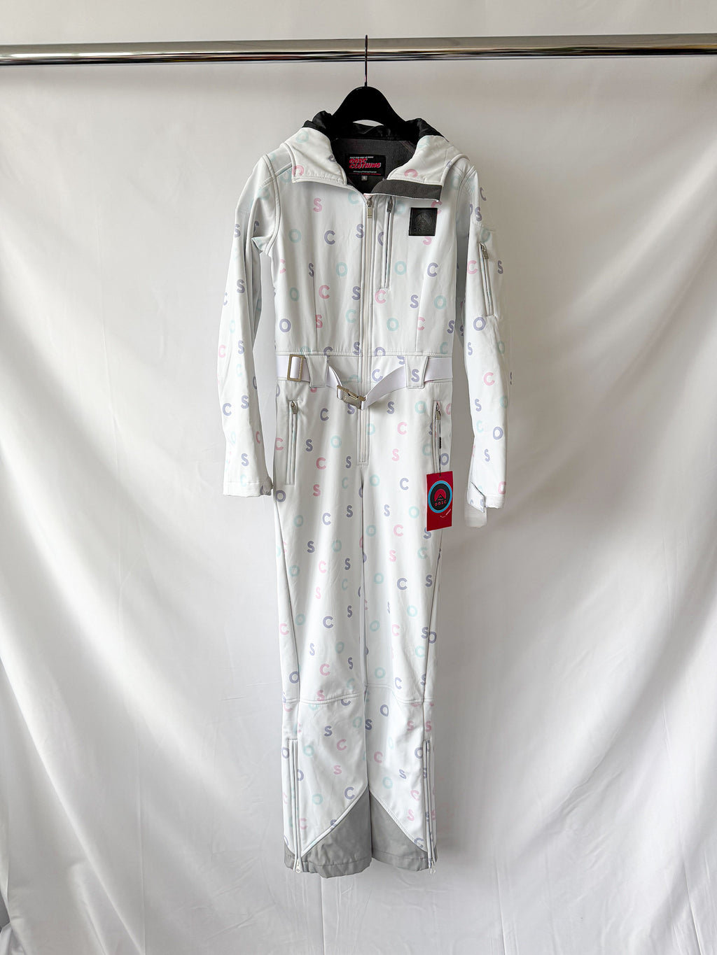 OOSC Chic Pastel Initial Print Tight-Fit Ski Suit