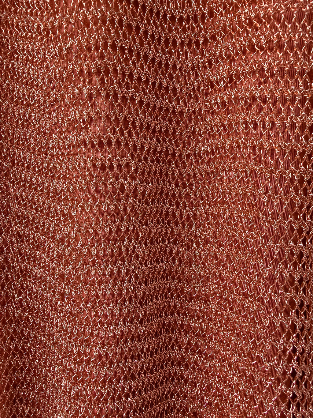 ALAÏA Runway Metallic open-knit midi dress