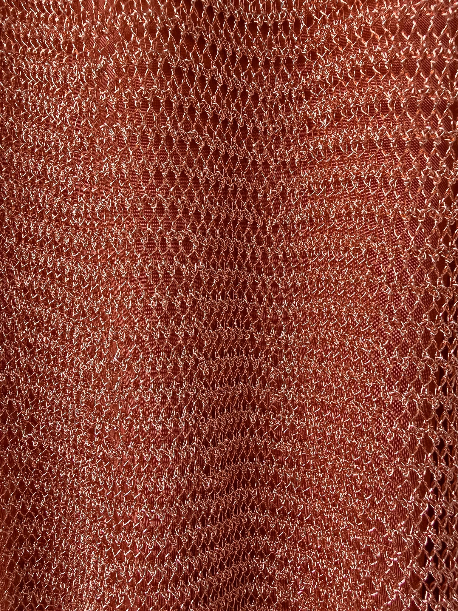 ALAÏA Runway Metallic open-knit midi dress