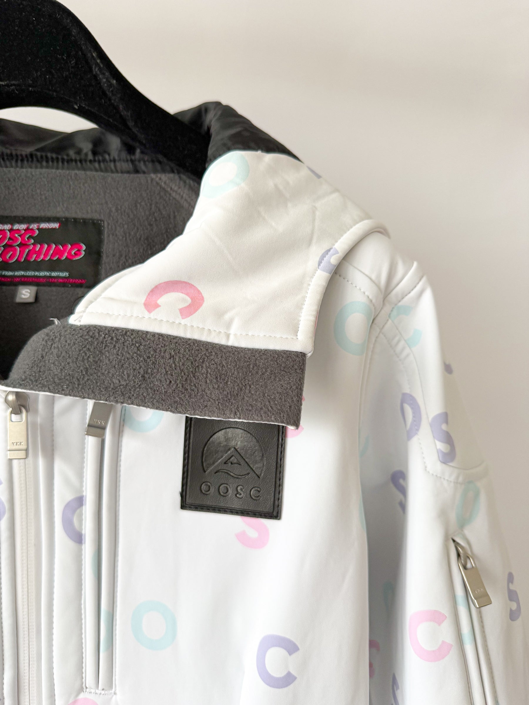 OOSC Chic Pastel Initial Print Tight-Fit Ski Suit