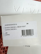ALAÏA Runway Metallic open-knit midi dress