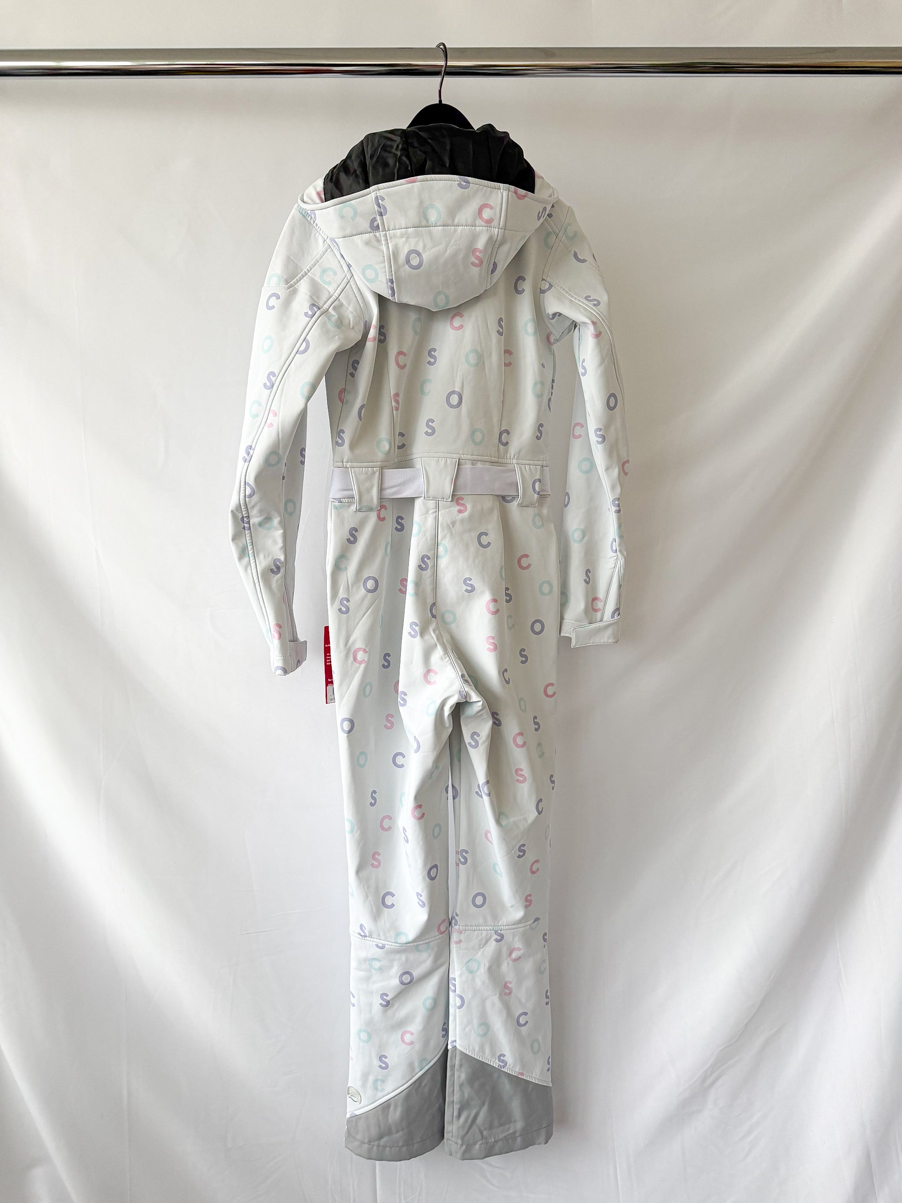 OOSC Chic Pastel Initial Print Tight-Fit Ski Suit