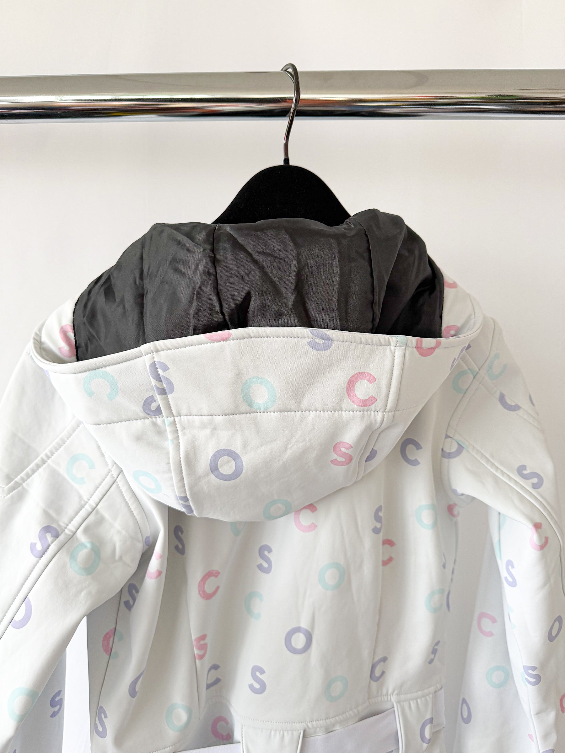 OOSC Chic Pastel Initial Print Tight-Fit Ski Suit