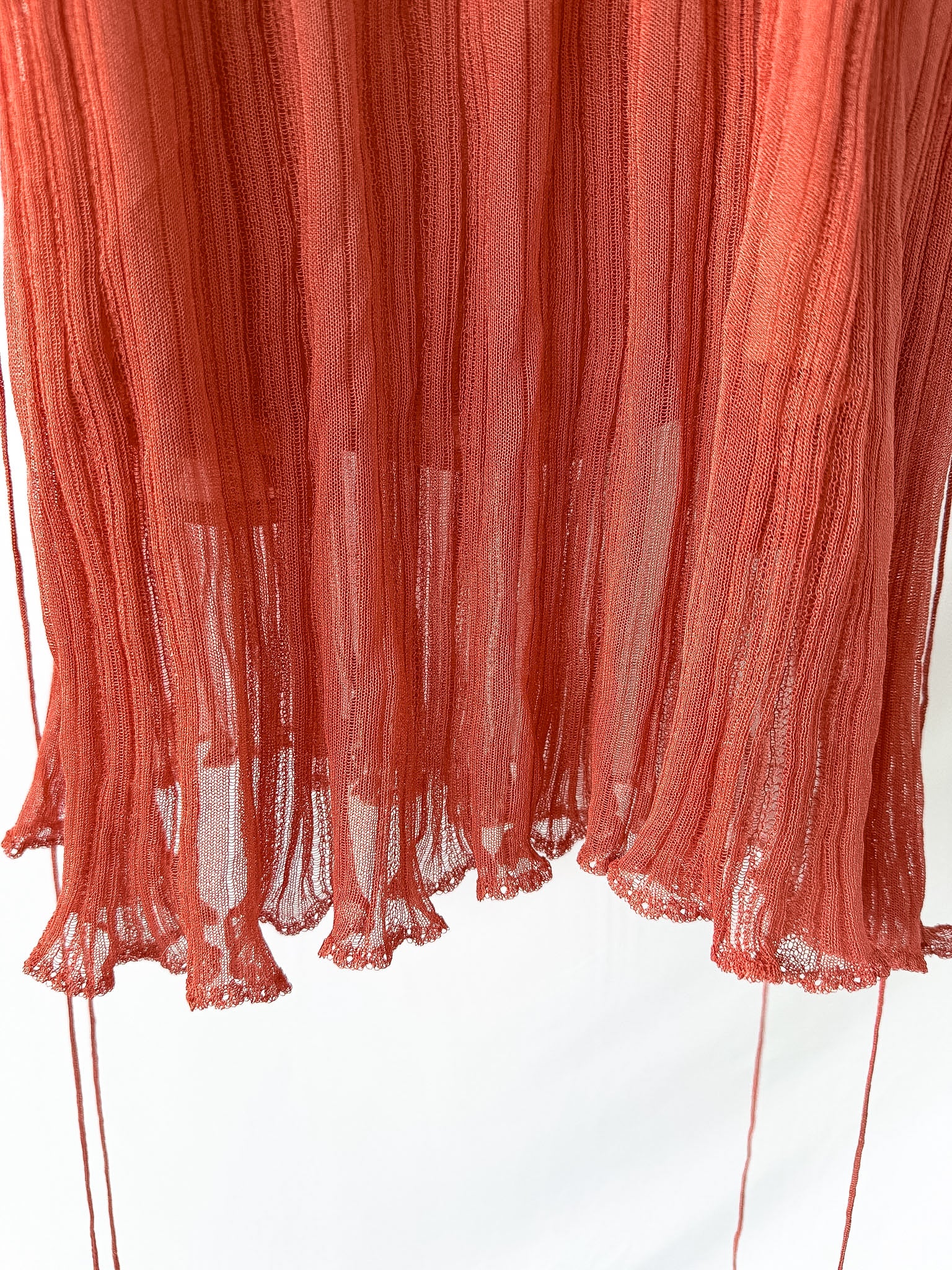 Valentino Plisse Cold Shoulder Frilly Dress