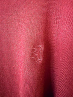 Pringle Of Scotland Merino Wool Polo Neck Jumper In Burgundy