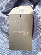 Pringle Of Scotland Merino Wool Polo Neck Jumper In Navy