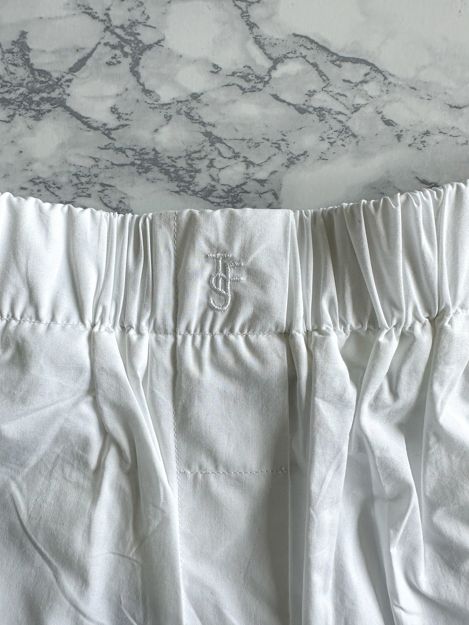 The Frankie Shop White Lui Logo Embroiderd Front Boxer Shorts