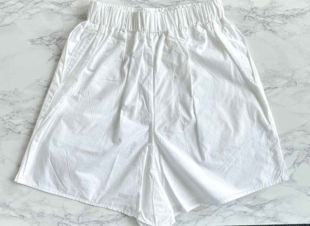 The Frankie Shop White Lui Logo Embroiderd Front Boxer Shorts