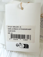 The Frankie Shop White Lui Logo Embroiderd Front Boxer Shorts