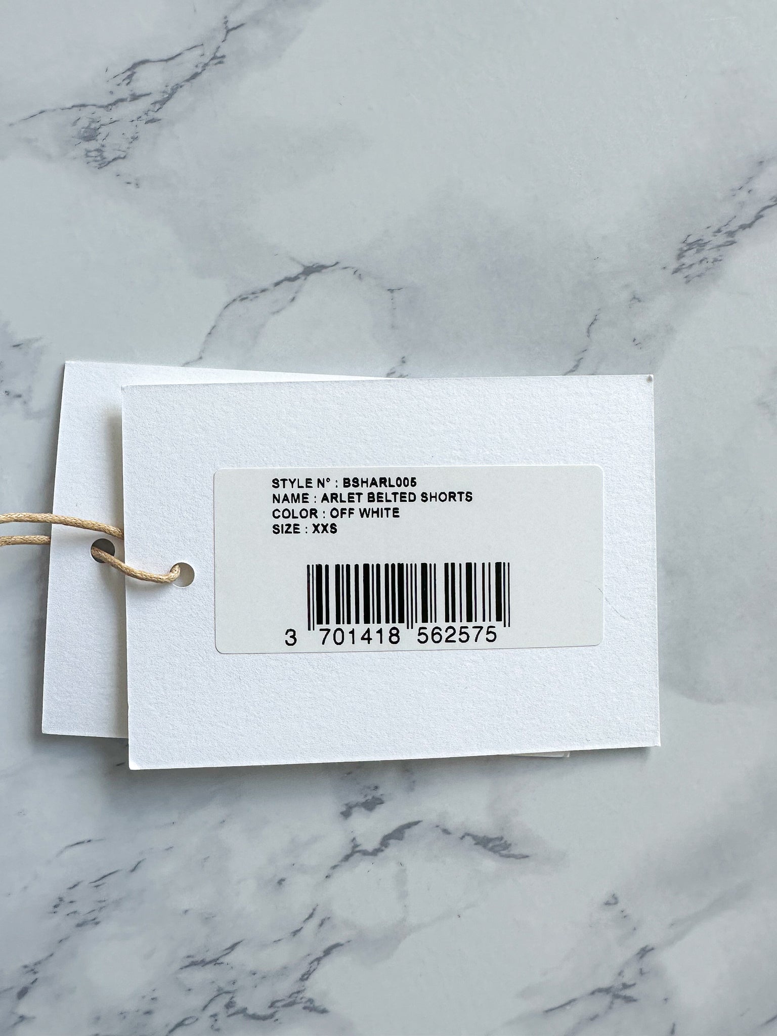 The Frankie Shop Arlet Belted White Shorts