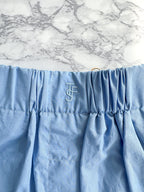 The Frankie Shop Blue Lui Logo Embroidered Front Cotton Boxer Shorts
