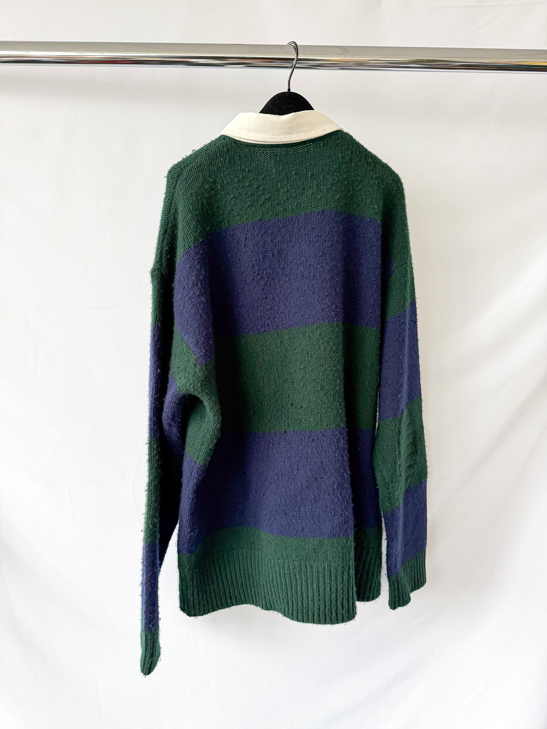 Ralph Lauren Polo Striped Wool Cashmere Rugby Jumper