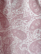 Ganni Pink Paisley-Print Organic Swigy Straight-Leg Jeans